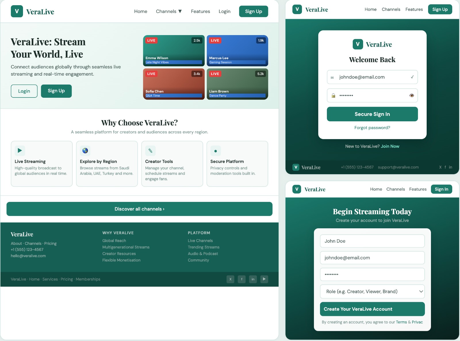 Vera Live: Interactive Social Streaming